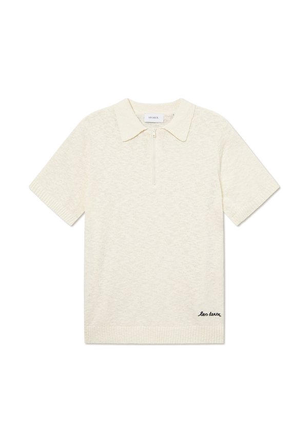 BRAD ZIPPER - Polo shirt - ivory
