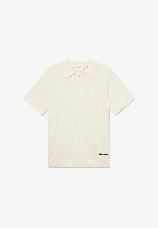 BRAD ZIPPER - Polo shirt - ivory