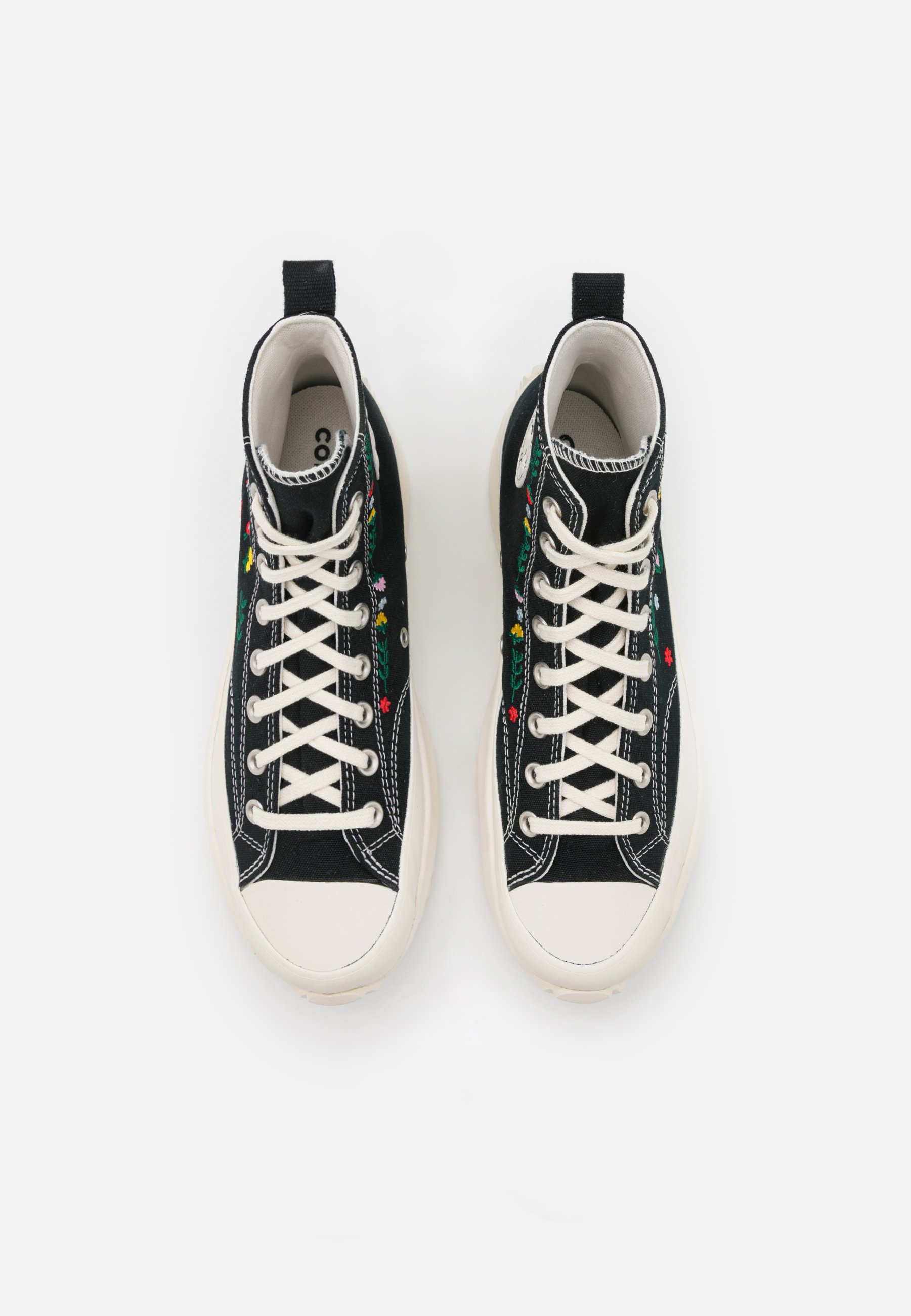 Converse RUN STAR HIKE - Sneakers hoog - black/egret/midnight clover/zwart  - Zalando.nl