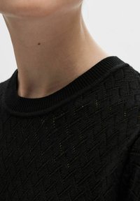 Selected Femme SLFHELENA - Pletené šaty - black