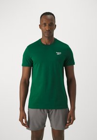 Reebok IDENTITY SMALL LOGO TEE - Osnovna majica kratkih rukava - green