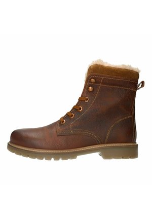 Manfield Bottines à lacets - cognac
