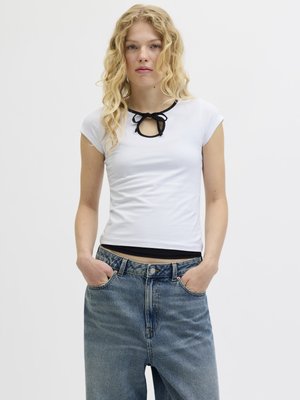 JXGIGI BOW  - Tops - bright white/black