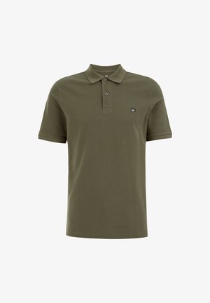 Olijfgroene polo shirt van katoen. Beschikt over een klassieke kraag, korte mouwen en een klein geborduurd logo op de linkerborst.