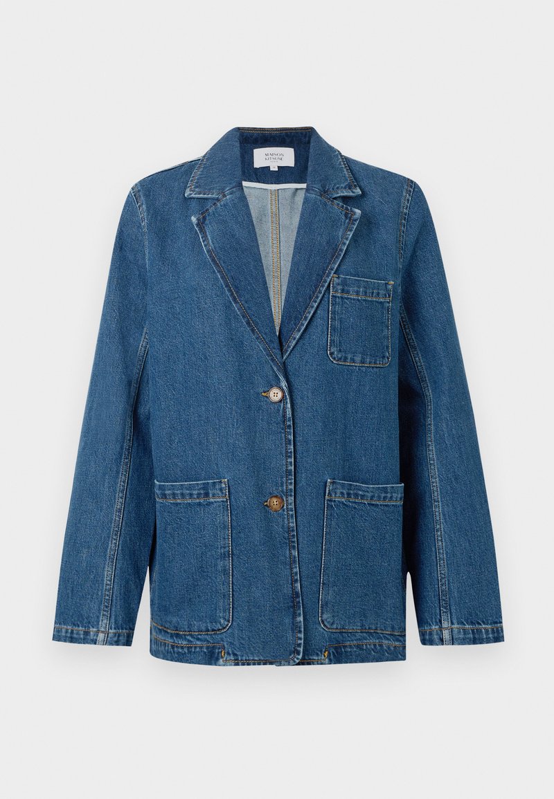 Maison Kitsuné Spijkerjas donkerblauw denim