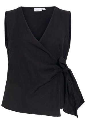 VILA, Sleeveless VIPRISILLA V-neck - Débardeur - black beauty