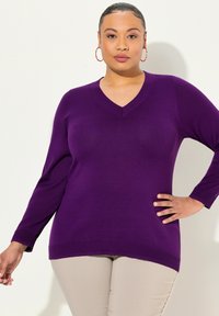 Ulla Popken Maglione - dark purple