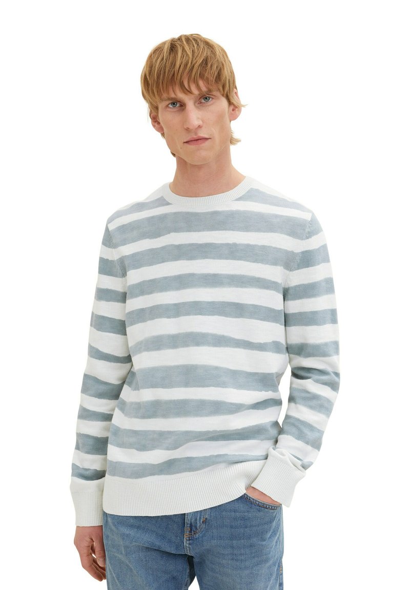 Jersey Hombre Cuello Pico TOM TAILOR Jersey De Punto - Black Grey