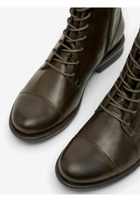 Bianco Bottines à lacets - khaki