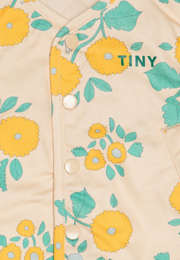 PADDED FLOWERS UNISEX - Waistcoat - dark vanilla3