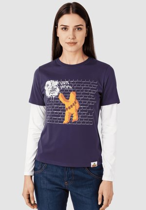 EFECTO DOS EN UNO - Camiseta estampada - azul