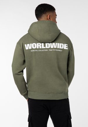 WORLDWIDE - Kapuzenpullover - green