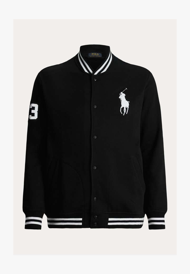 Polo Ralph Lauren Big & Tall BIG PONY FLEECE BASEBALL JACKET - Zip-up sweatshirt - black