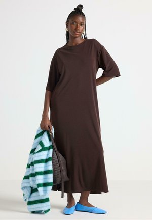 MIDI - Vestito lungo - dark brown