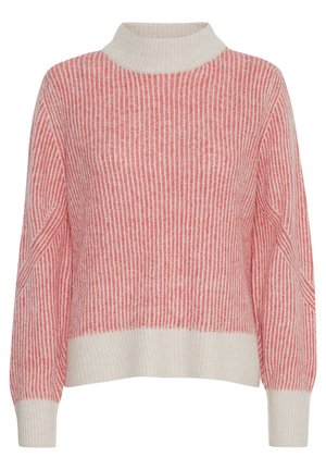 IHKAMARA LS STRIPE4 - Strickpullover - calypso coral