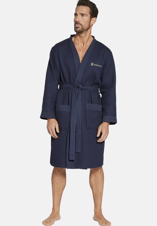 SEBASTIO - Bademantel - dunkelblau