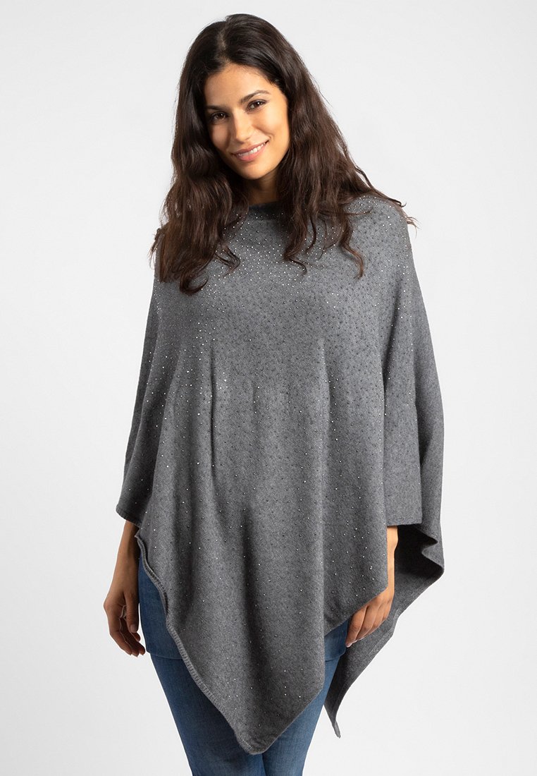 Apart Poncho grijs