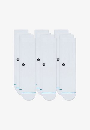 Stance 6 PACK - Strumpor - white