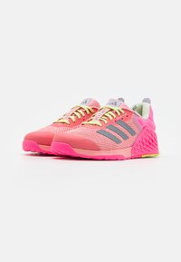 adidas Performance DROPSET 3 - Træningssko - semi pink spark/iron metallic/silver dawn