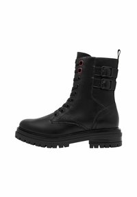 s.Oliver Botines con plataforma - black