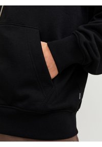 Jack & Jones PREMIUM JPRBLUHARVEY ZIP HOOD UNISEX - Sweat zippé - black