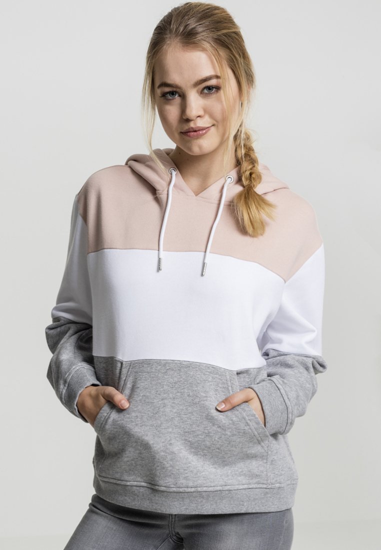 Urban Classics Jersey con capucha - pink/white