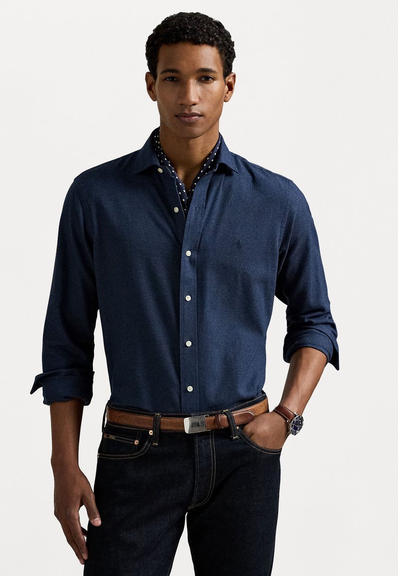 Polo Ralph Lauren CUSTOM FIT PERFORMANCE TWILL SHIRT - Krekls - medieval blue heather