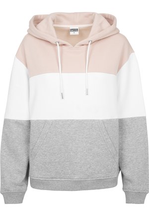 Kapuzenpullover - light rose/white/grey