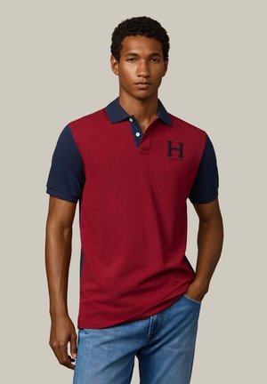 HERITAGE PEAKS MULTI - Poloshirt - oxblood red