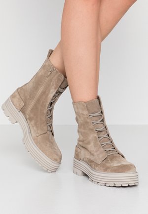 Bottines à plateau - beige
