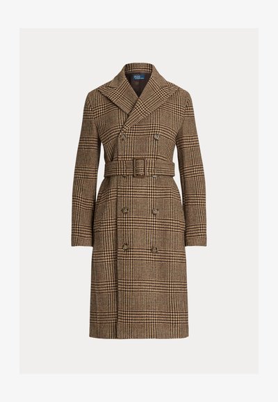 Polo Ralph Lauren PLAID WOOL TWILL TRENCH COAT - Κλασικό παλτό - brown/tan