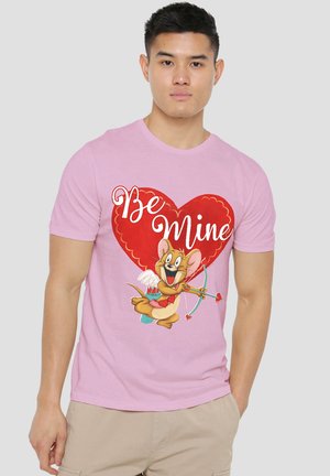 Cotton Soul, TOM AND JERRY VALENTINE'S DAY BE MINE - Print T-shirt - pink