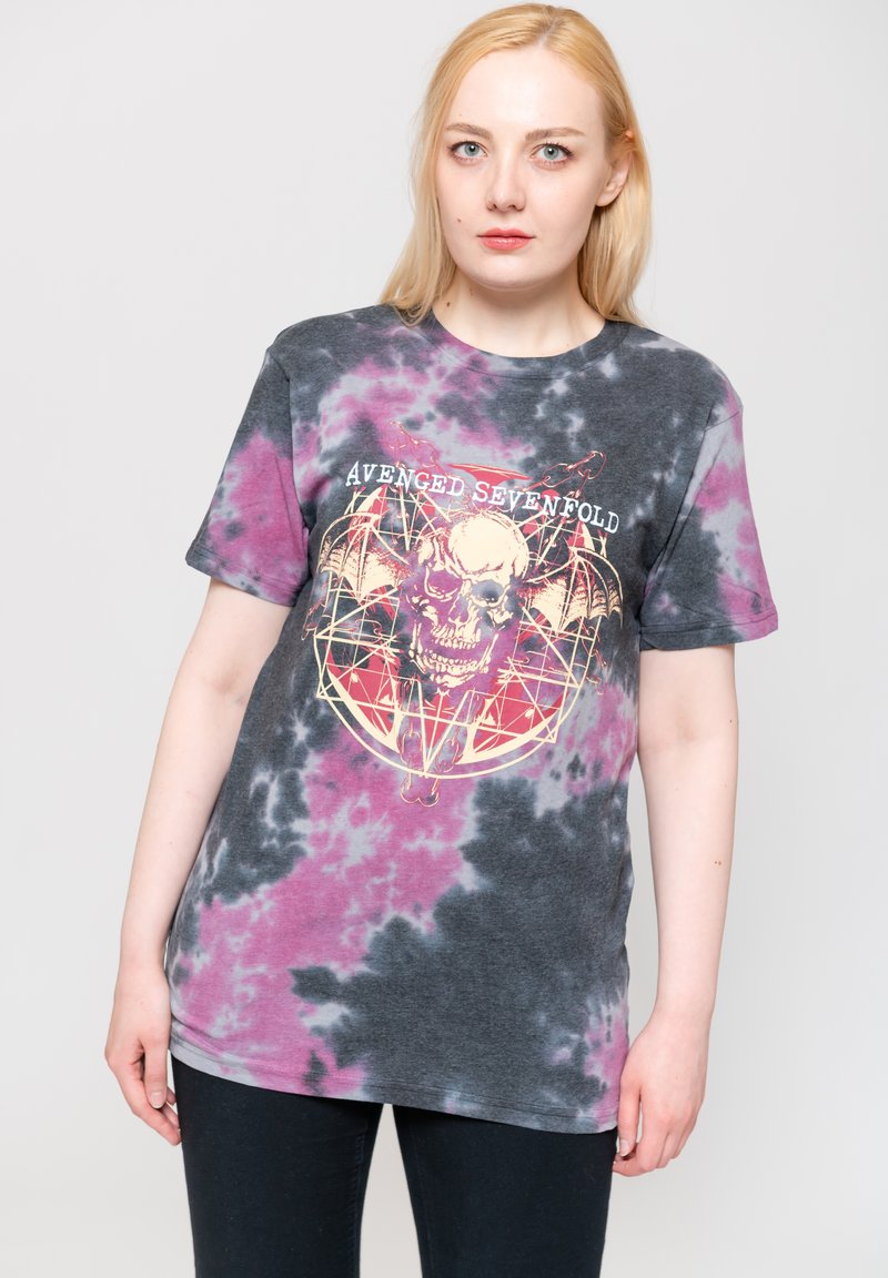 Paradiso Clothing AVENGED SEVENFOLD RITUAL DIP DYE - Print T-shirt - grey