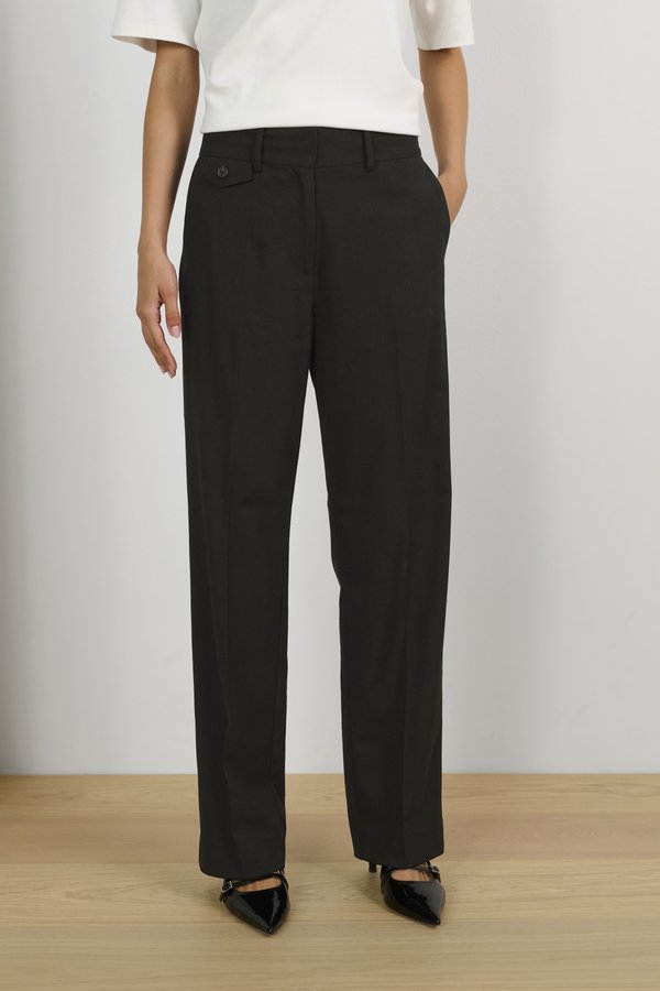 MILANO SOLID - Stoffhose - meteorite