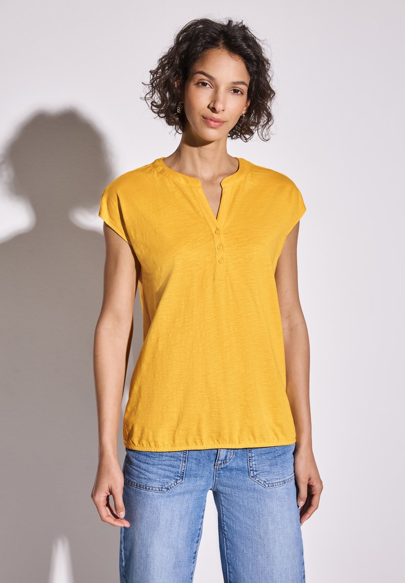 Street One T-shirt basic - gelb