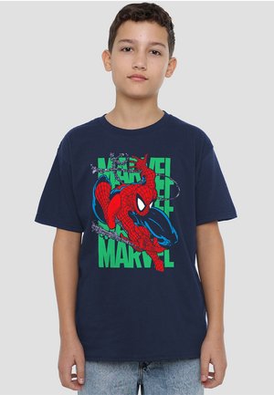 Marvel, SPIDERMAN WALL CRAWLING - Print T-shirt - dark blue
