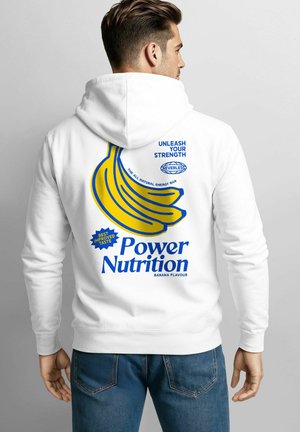 BANANA POWER NUTRITION BANANA LOVERS - Hoodie - weiß