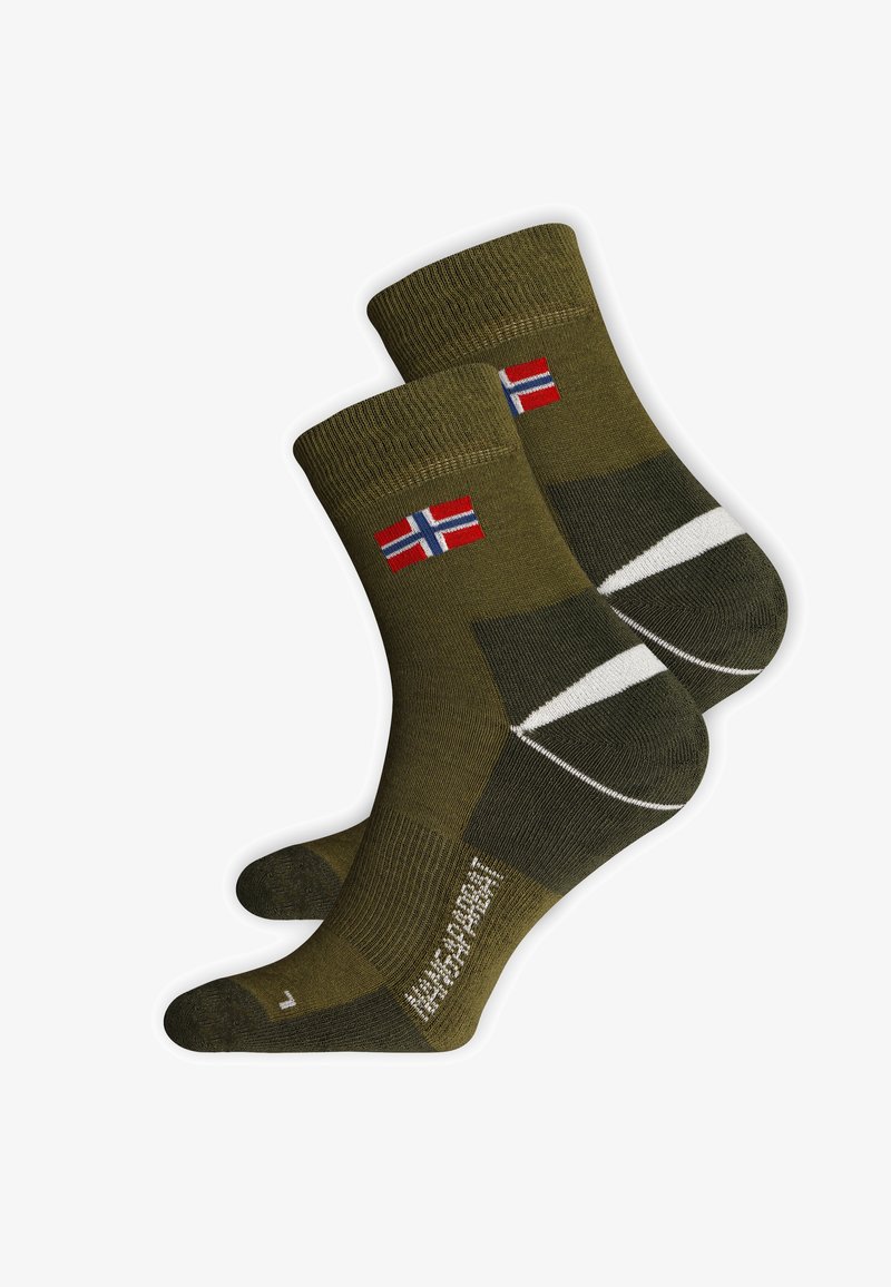 Nangaparbat 2ER PACK - Socks - oliv