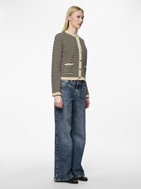 Pieces PCNISA CARDIGAN - Kardigan - cloud dancer/black