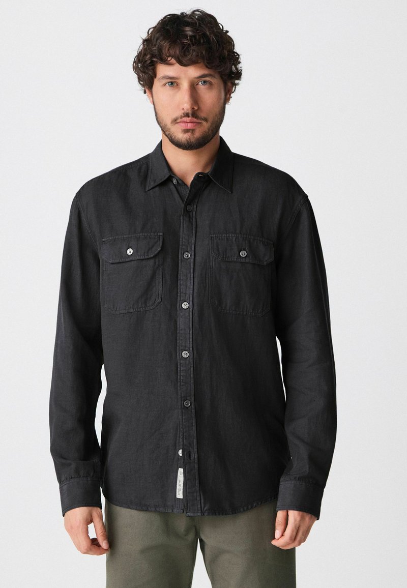 Next REGULAR FIT-LONG SLEEVE - Cămașă - charcoal grey