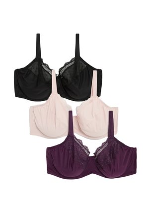 3PK FC MINIMISER - Bygel-bh - blackcurrant