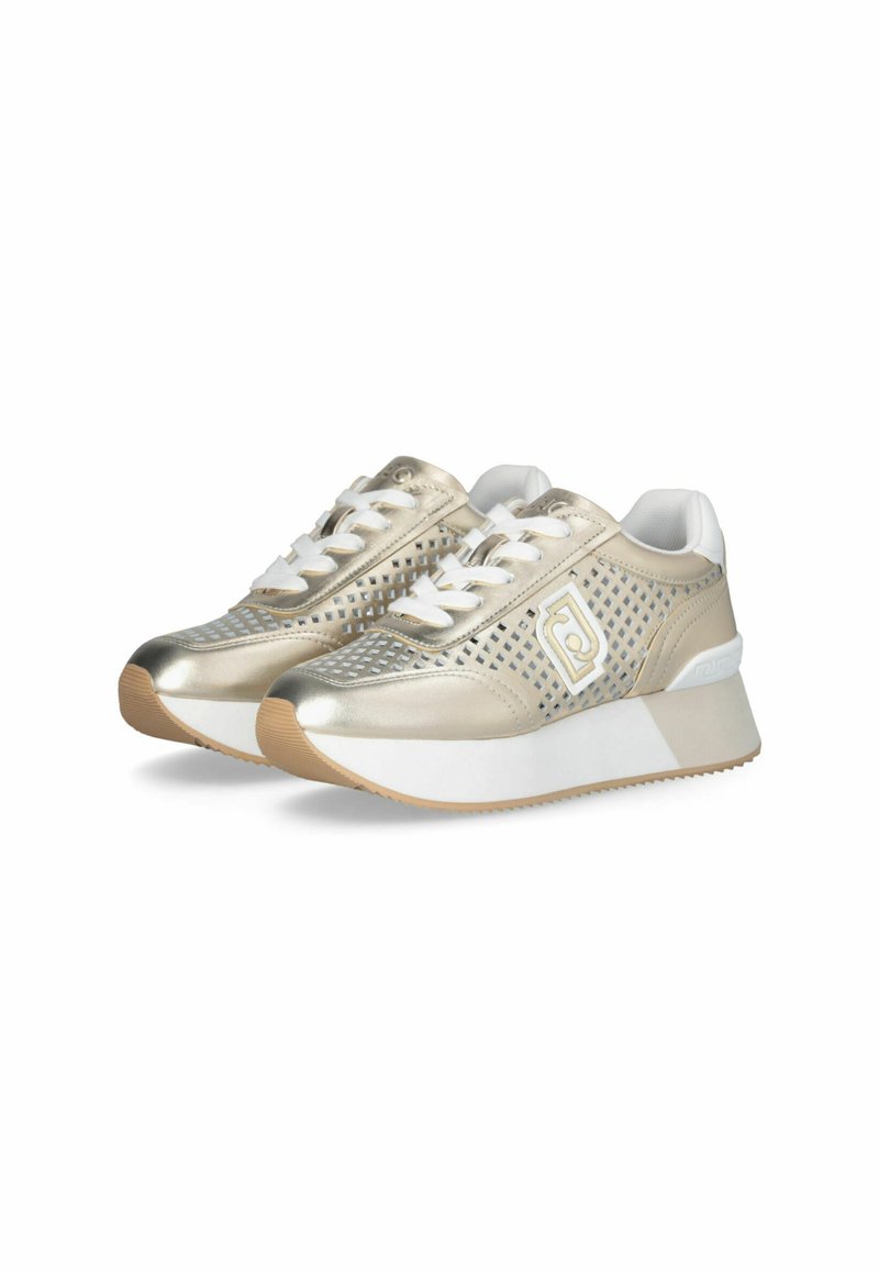 LIU JO PERFORATED Sneakers basse gold coloured/dorato Zalando