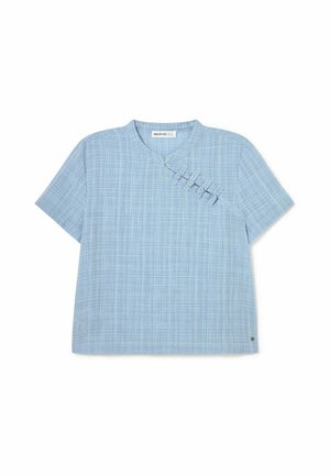 Brownie, BLUSA DETALLE JAPONÉS CUADROS - Blusa - azul claro