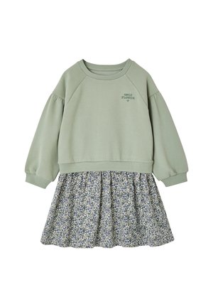 Vertbaudet, VERTBAUDET - Freizeitkleid - salbeigrün geblümt