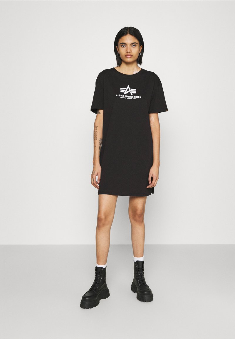 Alpha Industries - LONG WMN - Jerseykjole - black, Forstør