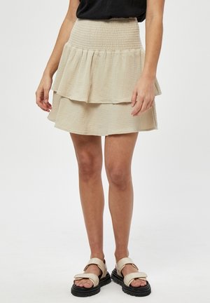 MIMAVINA SMOCK SKIRT - A-line skirt - sand