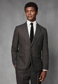 Next HERRINGBONE - REGULAR FIT - Öltönyzakó - brown