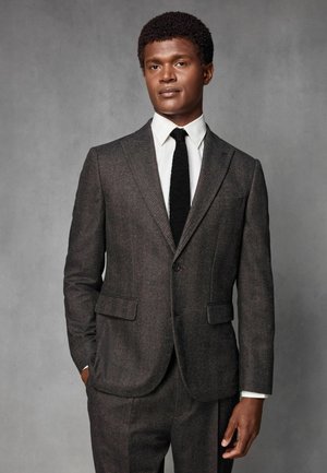 Next HERRINGBONE - REGULAR FIT - Suit jacket - brown
