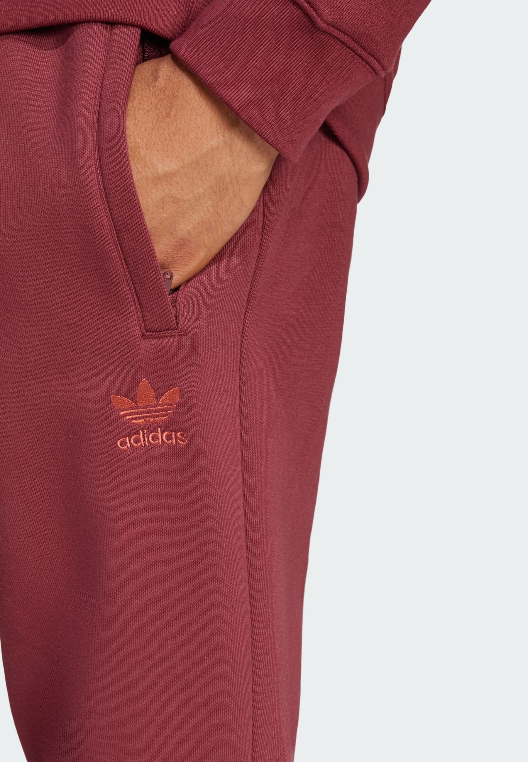 adidas red joggers mens