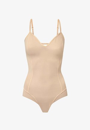 ITEM m6, ALL MESH SHAPING LOW BACK BODY - Body - apricot